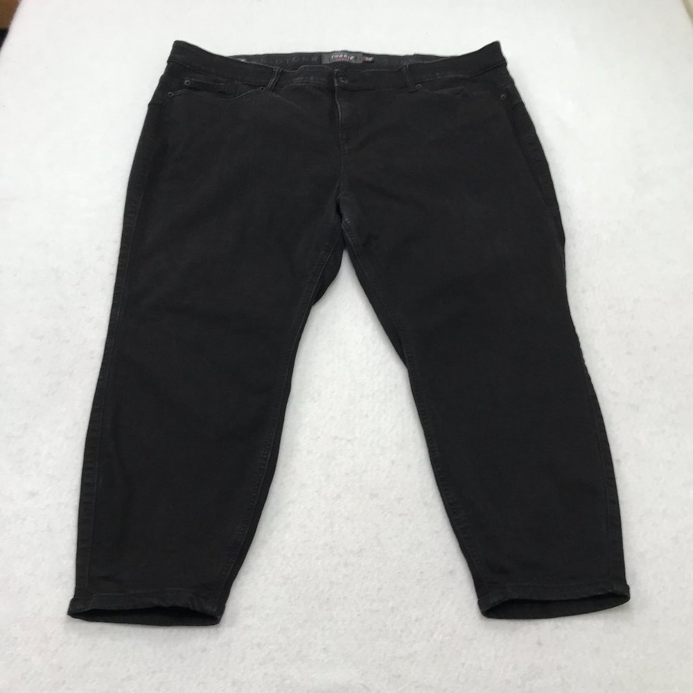 Torrid Bombshell Skinny Jeans Womens 26 XS Extra Short Black Faded Denim Stretch